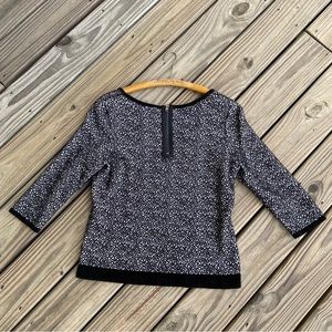 Moth Anthropologie Dot Design Sweater Zip Detail